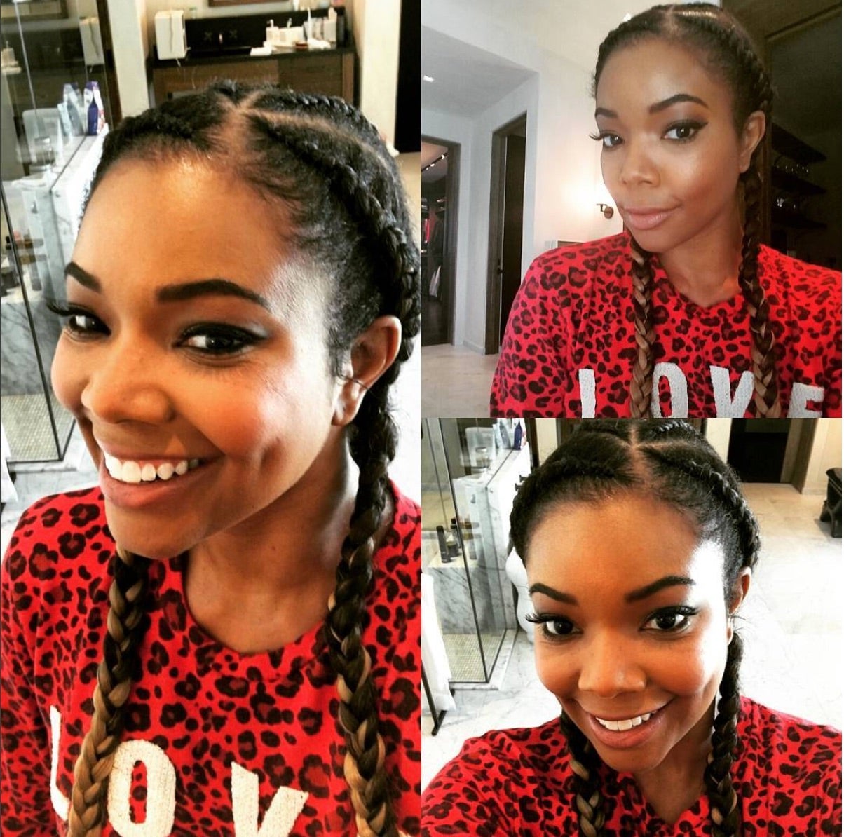 Gabrielle Union Rocks Ghana Braids, Looks 10 Years Younger
